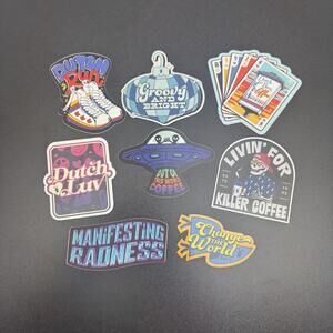 Dutch Bros Coffee Sticker Lot Collection Decals Set 8 Unique Designs